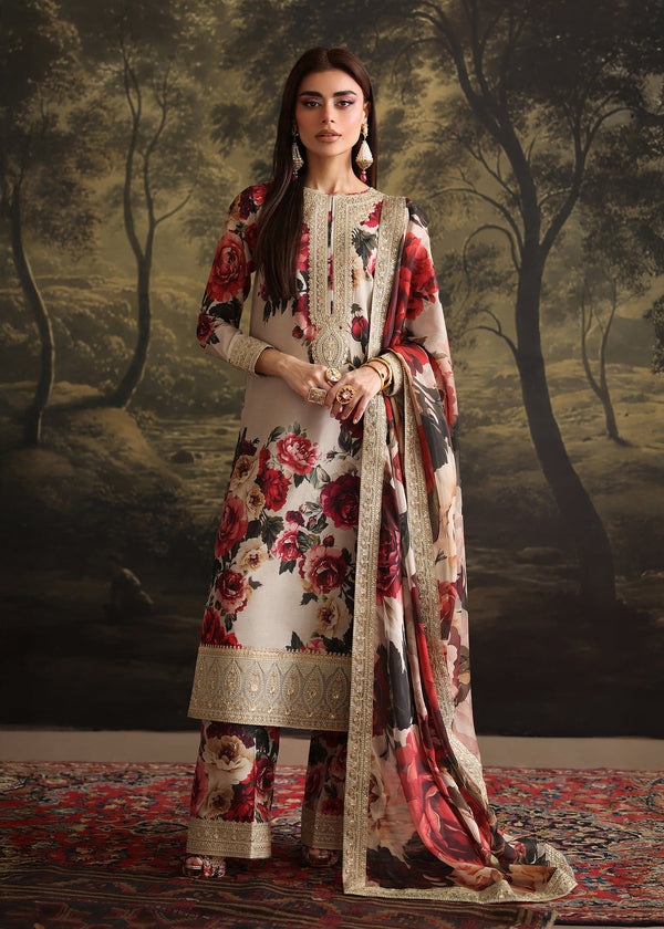ZAINAB CHOTANI-3PC SHAMOZE SILK PRINTED EMBROIDERED BIC-1706