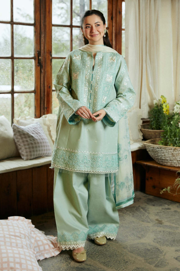 ZAHRA SHAHJAHAN-3PC LAWN EMBROIDERED BIC-3531