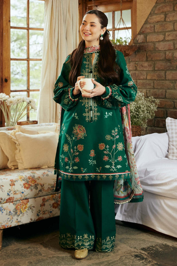 ZARA SHAH JAHAN-3PC DHANAK EMBROIDERED BIC-4111